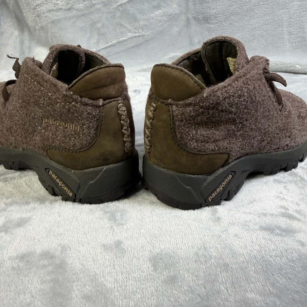 Patagonia Alpaca Brown Youth 10 Wool Moccasin Hiking Boots T3022Y